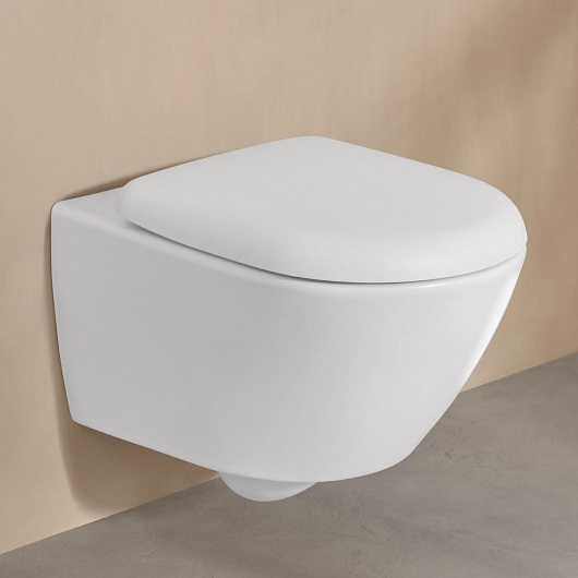 унитаз villeroy&boch antao 4674t0rw подвесной, безободковый, без сиденья, twistflush, stone white (белый матовый) с ceramicplus