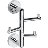 Крючок Bemeta Obla 165206072 тройной, поворотный, для ванны, хром