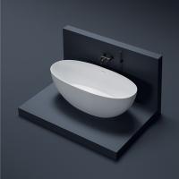 Ванна Gruppo Treesse Vera V065BO 150х72х55см., отдельностоящая, из искусственного камня, цвет: белый матовый