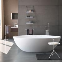 Ванна Gruppo Treesse Carezza V307BO 170х80х52см., отдельностоящая, Solid Surface, с сливом-переливом и сифоном, цвет: белый матовый