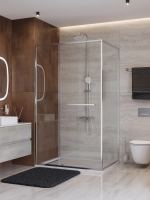 Душевой уголок Cezares Lux LUX-AH-FS-11-120/80-C-CR 120x80 см, профиль хром, стекло прозрачное