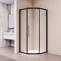 Душевой уголок RGW Passage PA-86B NEW 38088699-14N 90x90x195 профиль черный, стекло прозрачное