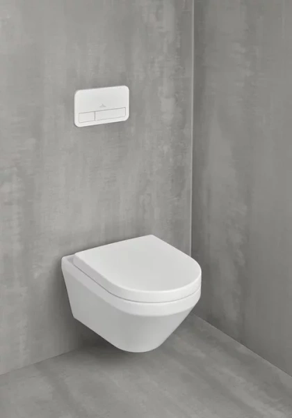 унитаз подвесной villeroy&boch architectura 4694cl01 с сиденьем микролифт, цвет белый альпийский