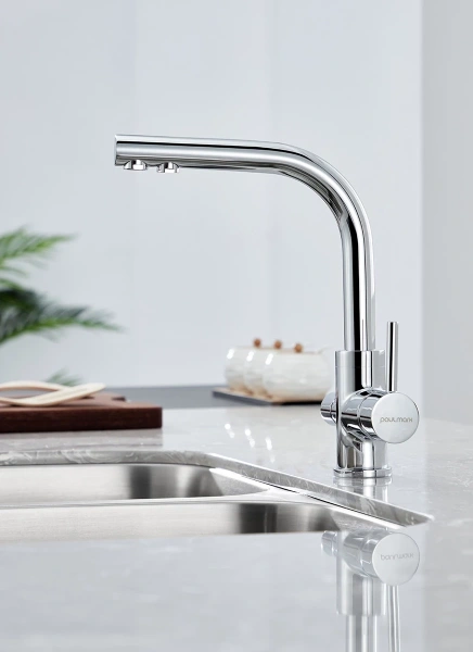 смеситель для кухни paulmark essen es213011-cr цвет хром