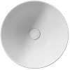 раковина gsi pura 885209 накладная, ø40 см, bianco opaco (белый матовый)