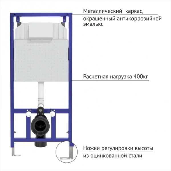 инсталляция berges novum f3 040253 для унитаза с клавишей смыва хром глянец