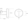крючок bemeta amber 155106032 двойной, для ванны, медное золото матовый